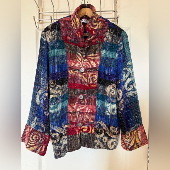 Boho Multicolor Patchwork Utility Jacket - Picture 3 of 12